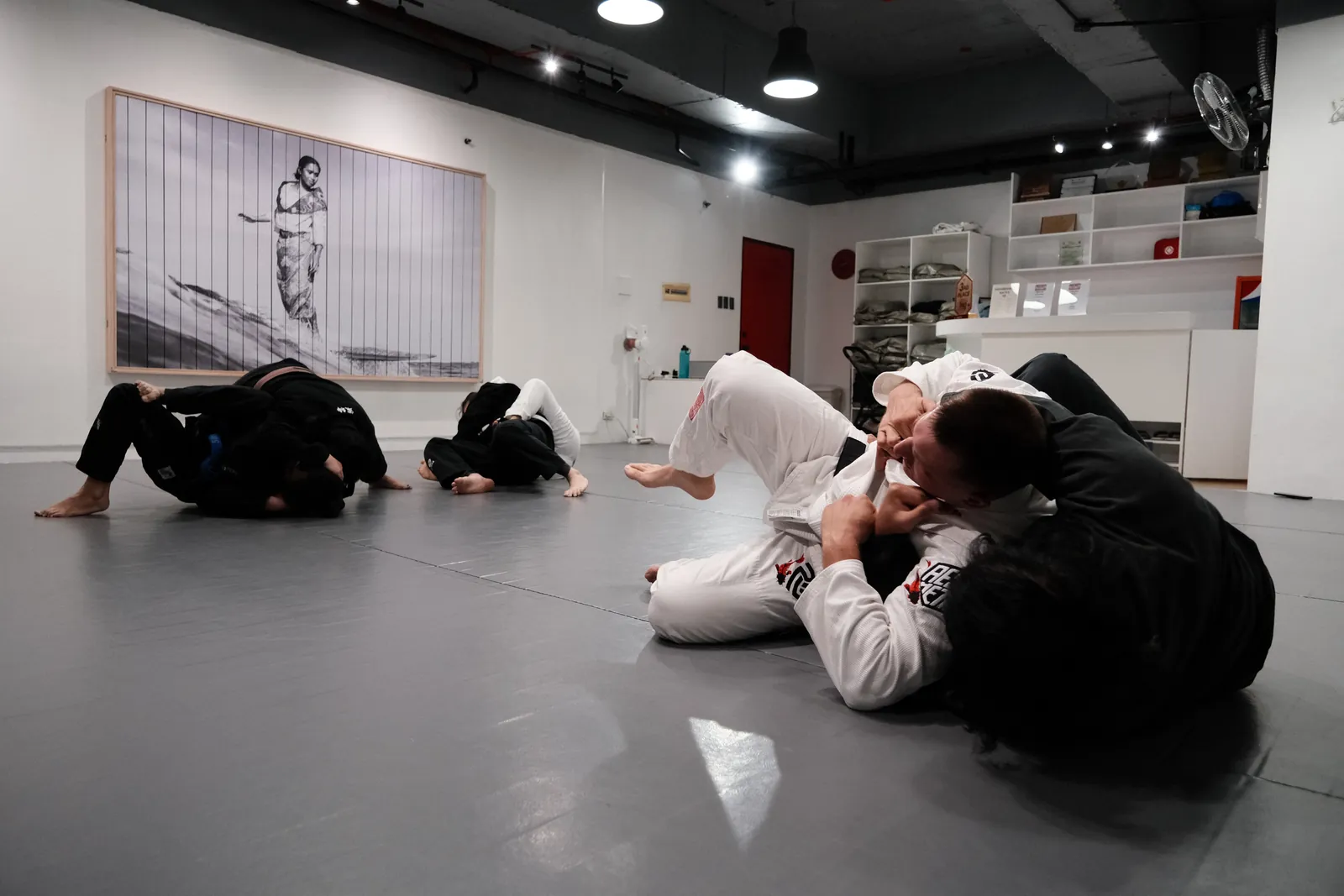 Students training on the mats at Project Lifestyle Manila HQ in Ortigas